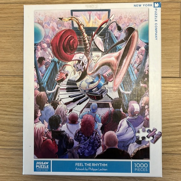 “FEEL THE RHYTHM” music themed jigsaw PUZZLE 1000 pieces - LIKE NEW!!! - Picture 1 of 6